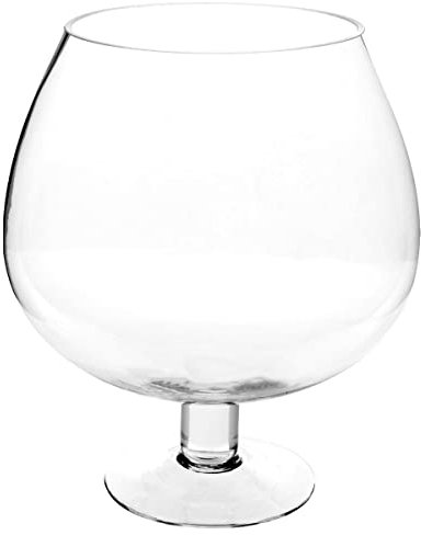 Atmosphera - Vase sur Pied Verre - H24-5 cm