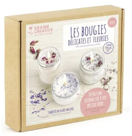 Graine Creative DIY Blumenkerzen-Kit