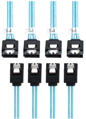 ChenYang CY SAS 4 SATA 7-Pin-Stecker Interner Host auf 4 SATA 7-Pin-Stecker Zielfestplatte 6 Gbit/s Datenserver-Raid-Kabel 50 cm