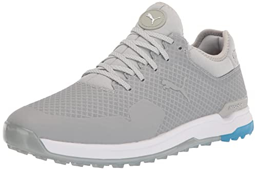 Puma Homme Proadapt Alphacat Chaussure de Golf, Silver Ibiza Blue Taille Haute, 40 EU