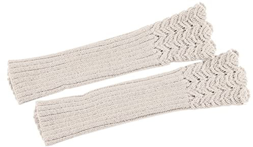 Zcargel Gestrickte Fingerlose Handschuhe Damen Winter Halbhandschuhe Wolle Warme Halbfingerhandschuhe Gestrickt Fingerlose Armstulpen Fäustlinge Lange Fingerlose Handschuhe Warme Armstulpen