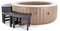 Intex 28515 - Panchina per PureSpa Rotonda 4 posti, 2 pezzi medi + 2 pezzi alti, Plastica, Marrone, 40-62 cm