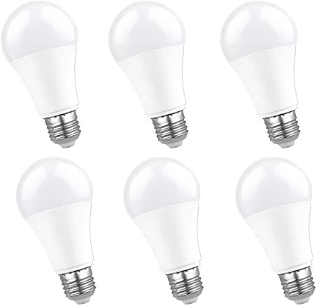Caldarax E27 LED Leuchtmittel, 12W Ersetzt 100W Glühlampe/Halogenlampe, 4000K Naturweiß, 1200LM, 270° Abstrahlwinkel, Nicht Dimmbar, A60 Energiesparlampe, E27 Edison Schraubgewinde, 6 Stück