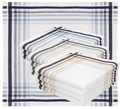 Betz 12er Stofftaschentücher - Herrentaschentücher - Männertaschentücher aus 100% Baumwolle - 40x40 cm - Set LUX 1
