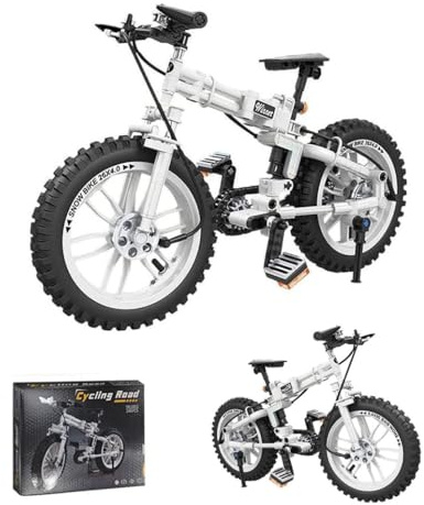 YILETKC Technik Fahrrad Bausteine Modell, 242 Teile Mountainbike Faltrad Bausteine Mountain Bike Modell Bauset, Konstruktionsspielzeug Bike Geschenk für Teenager und Erwachsene