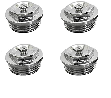 4 Pcs 1 Male Radiator Air Valve, Manual Radiator Air Vent Bleed Plug Valve Kit, Heating System Accessories