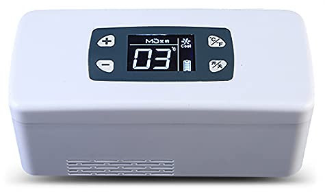 Frigoríficos Mini Estuche de refrigeración de insulina, Refrigerador portátil para automóvil, para automóvil, Viaje, Estuche de viaje refrigerado para el hogar, Trabajo prolongado 10-12h Mantener