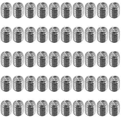 Xtahdge 50 tornillos prisioneros M2,5 x 3 mm, acero inoxidable, hexágono interior, juego de tornillos prisioneros sin cabeza, tuerca de punto