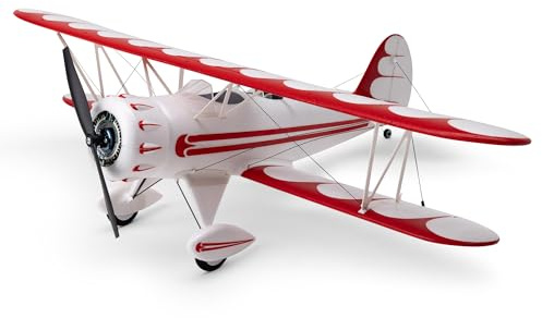 E-flite RC flygplan UMX WACO vit BNF grundläggande sändarbatteri och laddare ingår inte med AS3X & SAFE EFLU53550