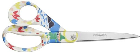 Fiskars X Moomin Allzweckschere mit Mumin-Design, Rechtshändig, Länge: 21 cm, Klingen aus rostfreiem Stahl, Schnüferl, 1071495