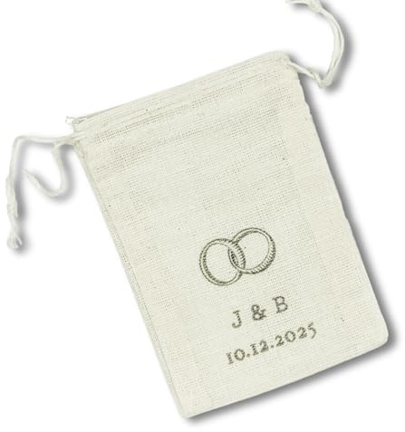 Personalized Wedding Ring Bag (Wedding Bands)