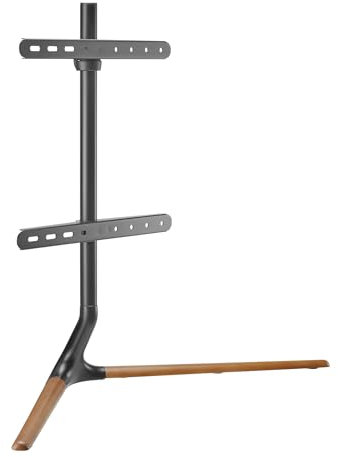 pro.tec Piedistallo TV con Altezza e Angolo di Visione Regolabili Stand TV Girevole per Schermi fino a 65 pollici - Nero/Effetto Legno