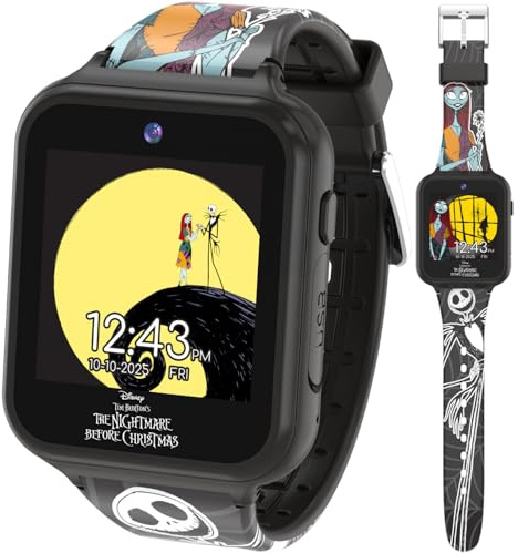 Nightmare Before Christmas Interactive Smartwatch for Kids - Camera, Games & Fitness Features