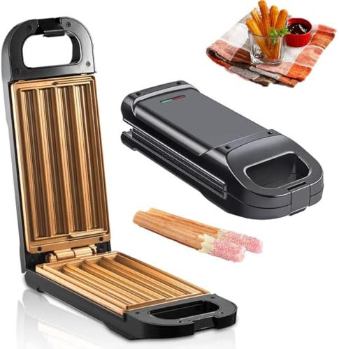 JODAIS Non-Stick Dessert Snack Machine, 850W Electric Churro Maker, Make 4 Churros in Approx 10 Minutes, Fresh Healthy Spanish Doughnuts Oil-Free No Fry, Easy Clean