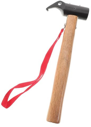 KITANDOVE Camping Hammer Mit Holzgriff Und Eisenkopf Zum Hämmern Von Zeltheringen Und Sichern Von Vordächern Robustes Outdoor-hammerwerkzeug
