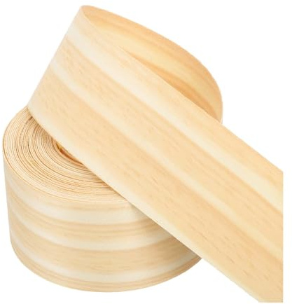 PATIKIL 51mm Pine Edge Banding,7.6m Wood Veneer Tape Pre-glued | Flexible Plywood Edge Banding,with Hot Melt Adhesive,for Furniture Restoration,25 ft