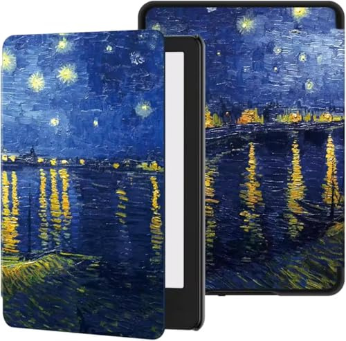 Custodia per E-book, Kindle 6 (11a generazione 2024/2022),Cover autostandby/sveglia, protezione antigraffio, modello cielo stellato