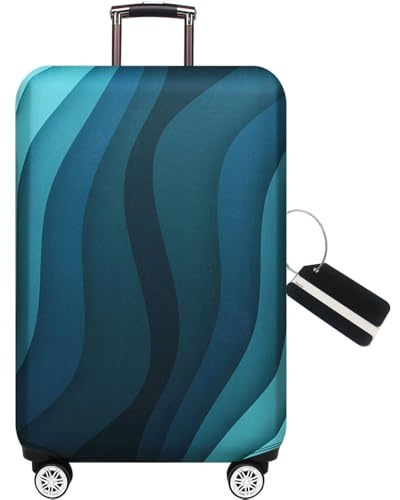 MosaiRudo Spessore Elastico Coperture per Valigie Applicare alla 18 ''-32 ''Valigie, Viaggio Luggage Trolley Case Suitcase Luggage Cover Protector (Stripe, L)