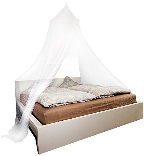 infactory Moskitonetz Bett: Moskitonetz für Doppelbetten, 190 Mesh (Mückennetz Bett, Mückennetz Doppelbett, ohne)