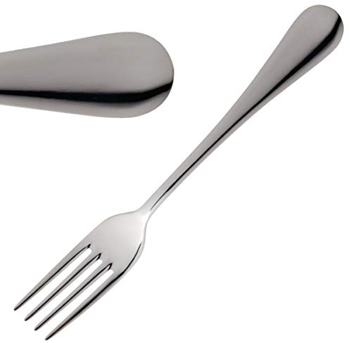 Abert Matisse Table Fork 18/10 Stainless Steel. Pack quantity: 12 | Elegant design suits upscale dining setups, while the highly durable build handles busy commercial catering washes.