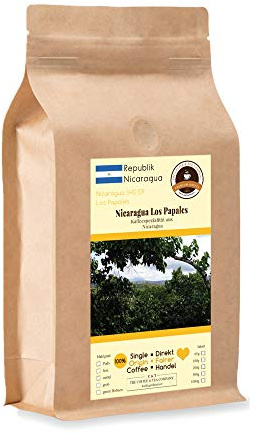 Kaffee Globetrotter - Kaffee Mit Herz - Nicaragua Los Papales - 500 g Grob Gemahlen - für Stempel-kanne French-Press Kaffeebereiter - Spitzenkaffee Fair Gehandelt Unterstützt Soziale Projekte