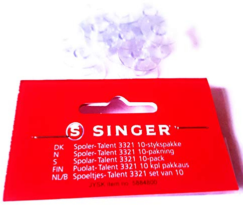10 Spulen für Singer Nähmaschinen Tradition, Talent, Curvy und Confidence
