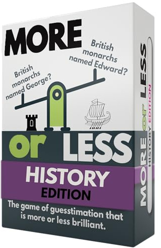 More or Less Card Game - Board Games for Adults & Teens | Age 12+