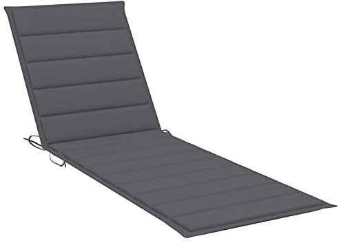 Tidyard Sonnenliege Auflage Liegenauflage Gartenliege Liegestuhl Liege Polster Kissen Auflagen Polsterauflage Anthrazit 200x60x4cm Stoff