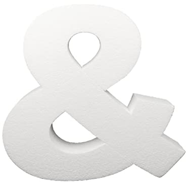 DecoPorex - Buchstaben 34 cm hoch und 5 cm dick, ideal für Veranstaltungen, Geburtstage, Hochzeiten und Feiern