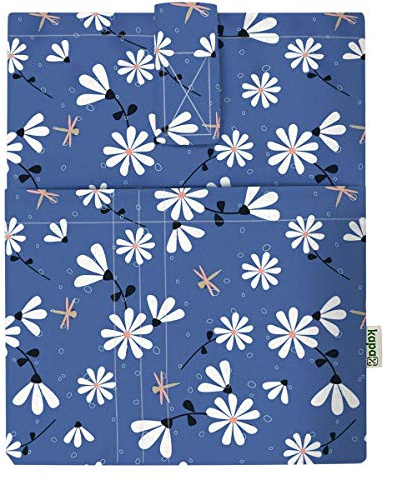 Sacchetto per libri copertina per libri in brossura, tessuto lavabile, impermeabile, protezione per libro, imbottito, custodia protettiva per tablet per adulti (MARGUERITE XL)
