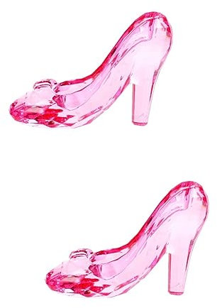 Ciieeo 2 Stücke High Heels Kristall Schuh Decor Acryl Für Party Layout Home Office Desktop Decor