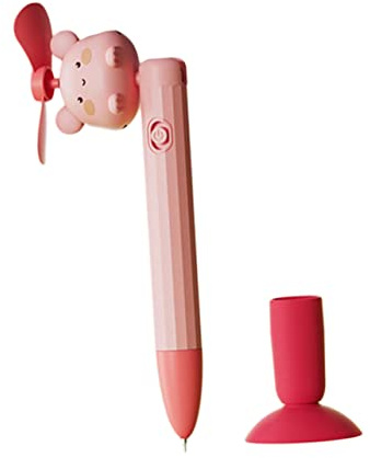 MAGICLULU Mini-fan-schreibstift Mit Saugnapf Multifunktionaler Stift Für Kreatives Schreiben Und Kühlen Komfort Für Schule Und Büro