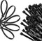 EUMAYES Collier de Serrage Noir 450 mm x 4,8 mm, 70 Pièces Serflex Résistants aux UV Durable Collier Rilsan Noir, Serre Cable Plastique Résistance à La Traction De 28kg pour I'intérieur et l'extérieur