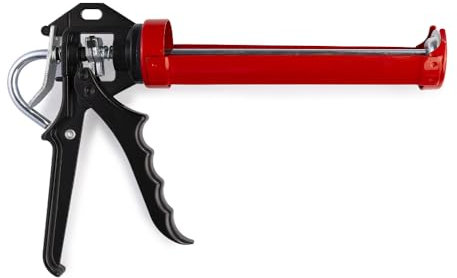 PENNELLIFICIO 2000 | Pistola Professionale per Silicone, Manico in Alluminio con Grilletto di Supporto in Plastica, Cartucce per Sigillante da 280 ml o 310 ml