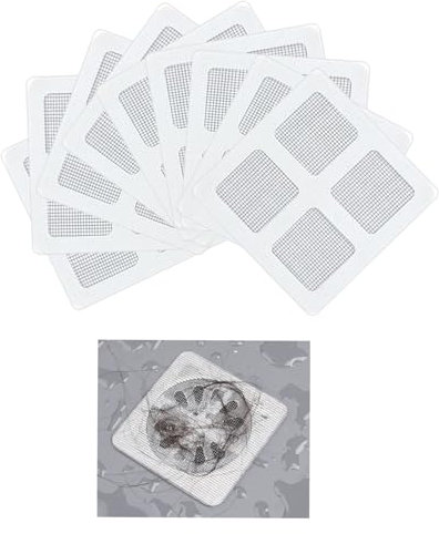 50 Pezzi Filtro Raccogli Capelli per Doccia, Floor Drain Sticker,Floor Drain Filter, filtro antipolvere per capelli, adatti per bagno, cucina, vasca da bagno, lavandino