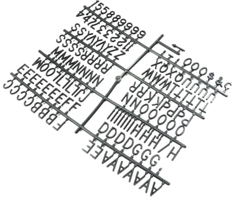 Parliky Filz-buchstabentafel Baby-ankündigungs-set Kunststoff-buchstabentafel Buchstaben Zahlen Und Symbole Set Für Umwandelbare Nachrichtentafel