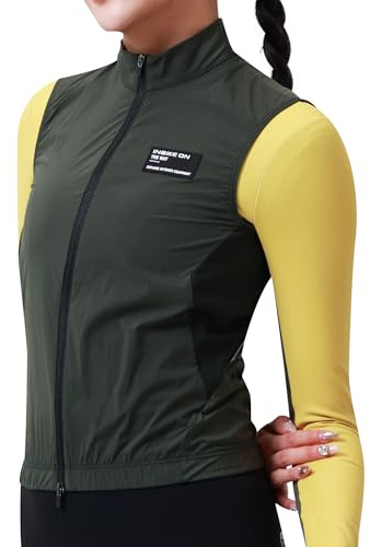 INBIKE Chaleco Cortaviento para Mujer Protección UV SPF50+ Chaqueta Transpirable Ligera Bicicleta Deportes Golf Senderismo Camping HY464