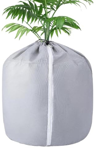 Växt frostskydd | 70 x 60 cm växt vinterväska frostskydd, frostskydd dragkedja för blåbärsbuskar