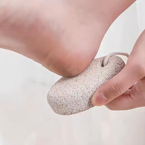 2 Stück Bimsstein für Füße und Hände – Fußschrubber zur Entfernung abgestorbener Hornhaut – natürliche Fußfeile und Hornhautentferner für Peeling
