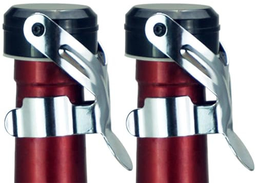 FUZVOL 2 Pack Champagne Stoppers,Stainless Steel Champagne Wine Sparkling Bottle Stopper,Standard Size Vacuum Seal Champagne Stoppers Leak-Proof Wine Bottle Saver