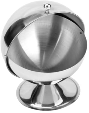 Cabilock Sucrier Sphérique En Acier Inoxydable Réversible 500 Ml Antirouille Cuisine Et Buffet Boîtes à Sucre Et Condiments Acier Alimentaire Moderne