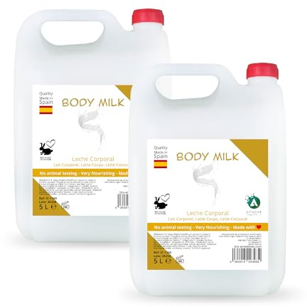 Vitacab Body Milk Feuchtigkeitscreme - 2er-Pack à 5 L - pH-neutrale Körperlotion zur täglichen Pflege, zieht schnell ein, spendet langanhaltende Feuchtigkeit & sorgt für geschmeidige Haut