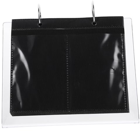 Veemoon Support de pour Stickers Ongles Organisateur Transparent et Solide Album de Rangement Pratique pour Décalcomanies Nail Art Accessoire DIY Manucure Portable et Multifonction