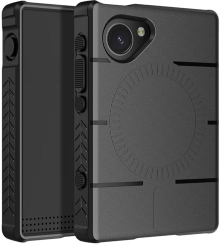 Nakedcellphone Flex Series for Light Phone 3 Case - Black | Compatible with MagSafe Mounts, Rugged, Magnetic, TPU Cover, Anti-Fingerprint, Matte Texture, Satisfying Grip for LP III