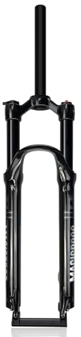 Horquilla De Suspensión Para MTB 26/27,5/29'' Recorrido De 100mm Freno De Disco Horquillas Air QR 9x100mm Horquilla Delantera Tubo Recto/cónico De 1-1/8'' Bloqueo Manual(Black Straight,27.5'')