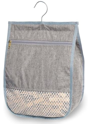 QIANSSE Large Peg Bag for Washing Line, Durable Oxford Fabric with Hook | Heavy Duty, Waterproof, 360° Rotating Hanger, Multi-Use Laundry Organizer, Clothes Pegs Storage Basket