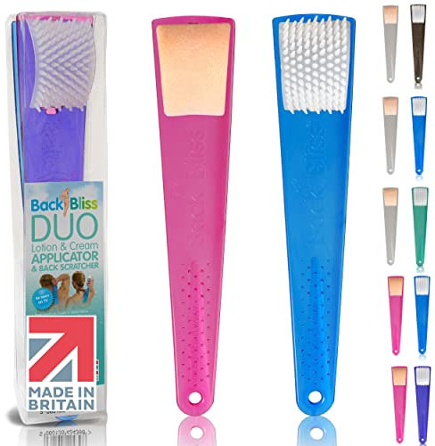 Back Bliss - Lotion Applicator and Scratcher for Easy Back Care - UK Made PINK/BLUE