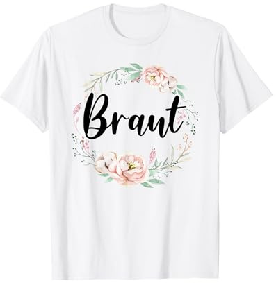 Damen Braut Bride to be JGA Hochzeit Junggesellenabschied T-Shirt