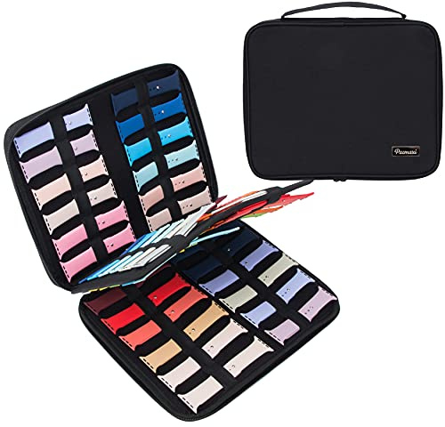 PACMAXI 48 Watch Band Organizer Case, Holds 48 Straps for Smartwatch