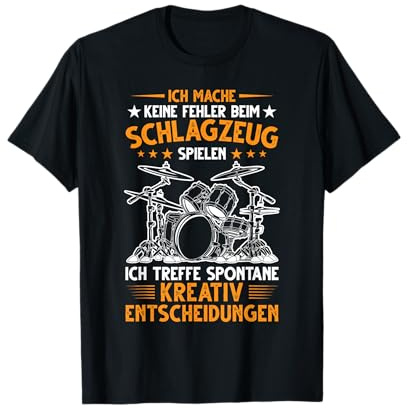 Schlagzeug Spielen Drummer Musiker T-Shirt